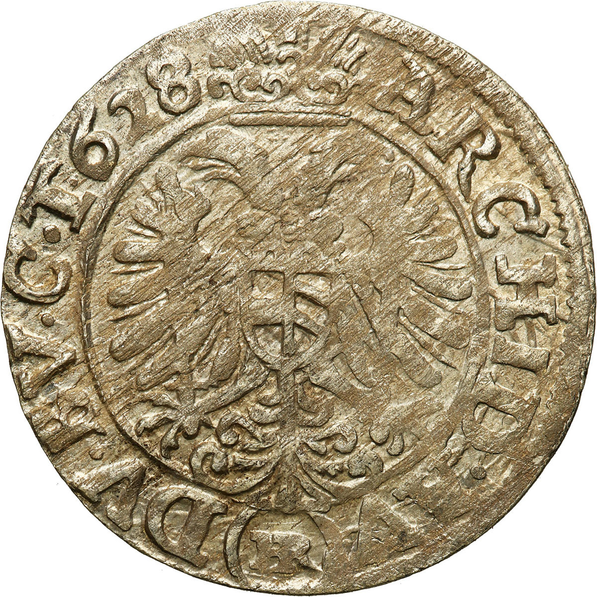 Śląsk, Ferdynand II (1619-1637). 3 krajcary 1628 HR, Wrocław